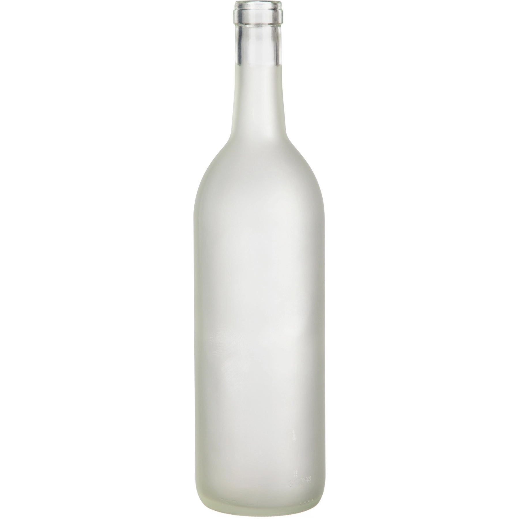 750 ml Clear Flat Bottom Claret/Bordeaux Screw Top Wine Bottles - Case of 12